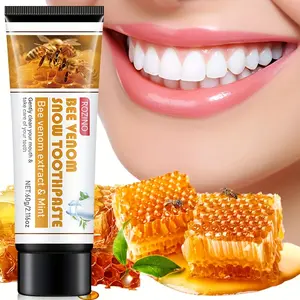 Rozino Bee Venom & Turmeric Whitening Toothpaste - 60g Natural Formula for Teeth Cleaning & Fresh Breath| Enamel Protection| Mint Flavor| Deep Stain Removal| gum care
