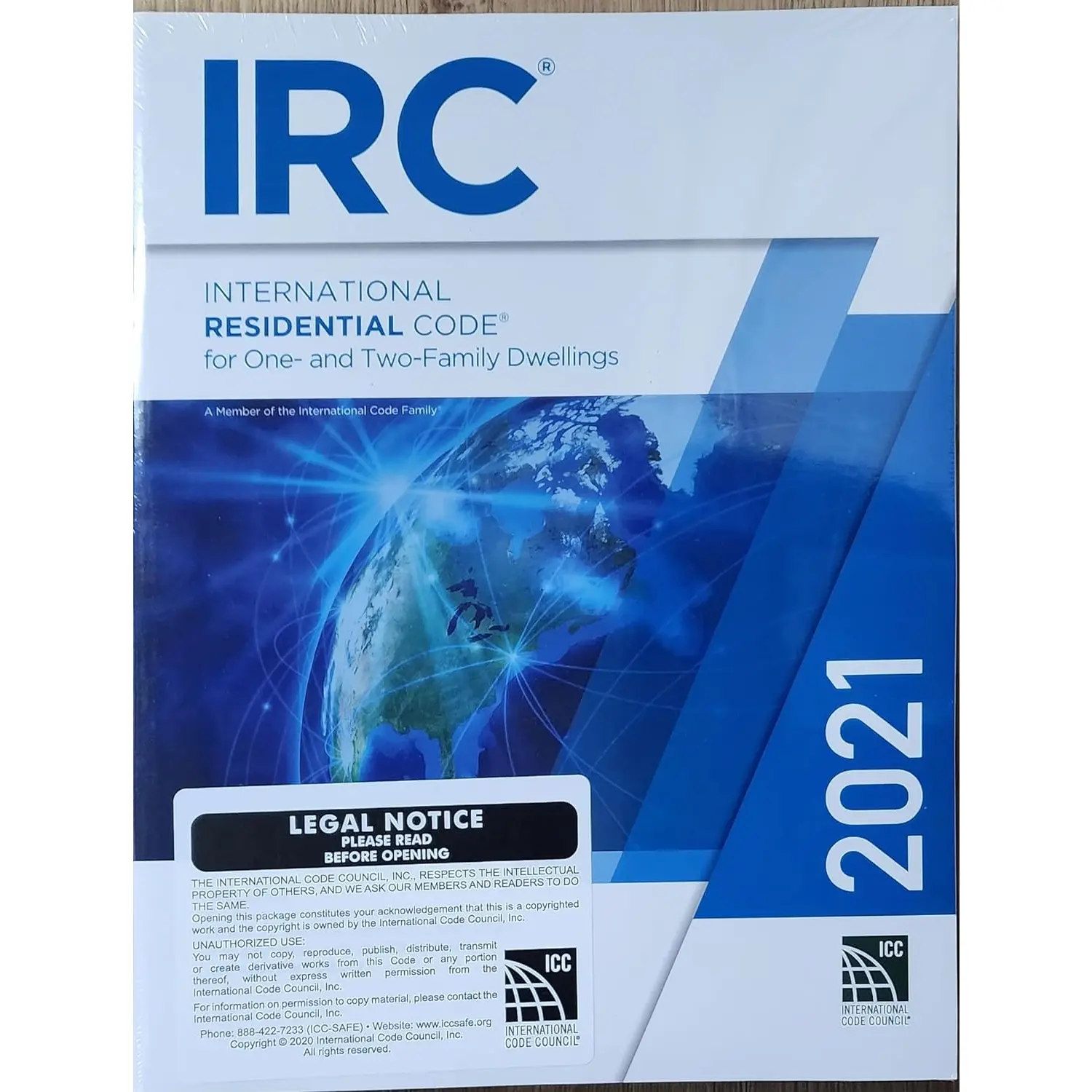 2021 International Residential Code for One-and Two-family Dwellings Includes Residential Requirements.
