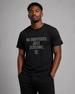 No Shortcuts Just Sessions Tee | Workout Training Motivation