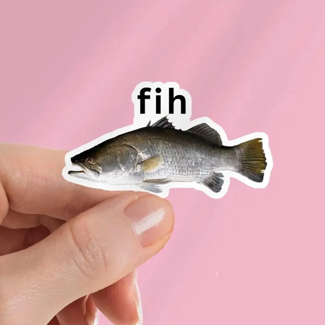 Fih Fish Meme Sticker