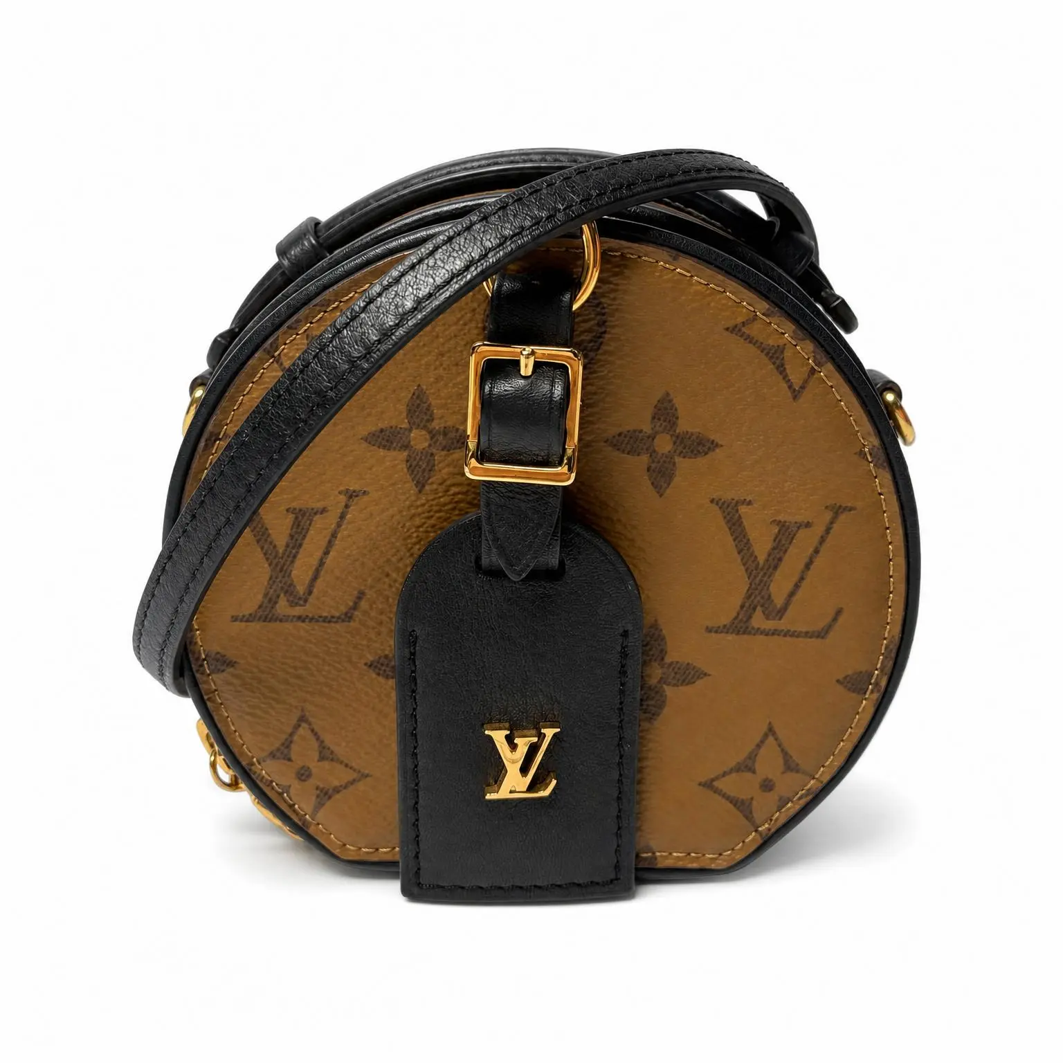 Pre-owned Louis Vuitton X Crossbody Bags Reverse Monogram Mini Boite Chapeau brown