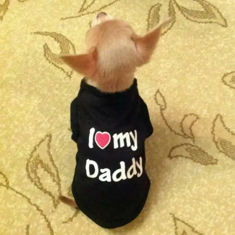 Letter Pattern Pet Vest Breathable Summer Cloth For Small Dogs & Cats Soft Dog and Cat Clothing Summer Gift for Pets Christmas Gift
