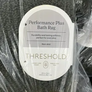 Threshold bathroom rugs green only