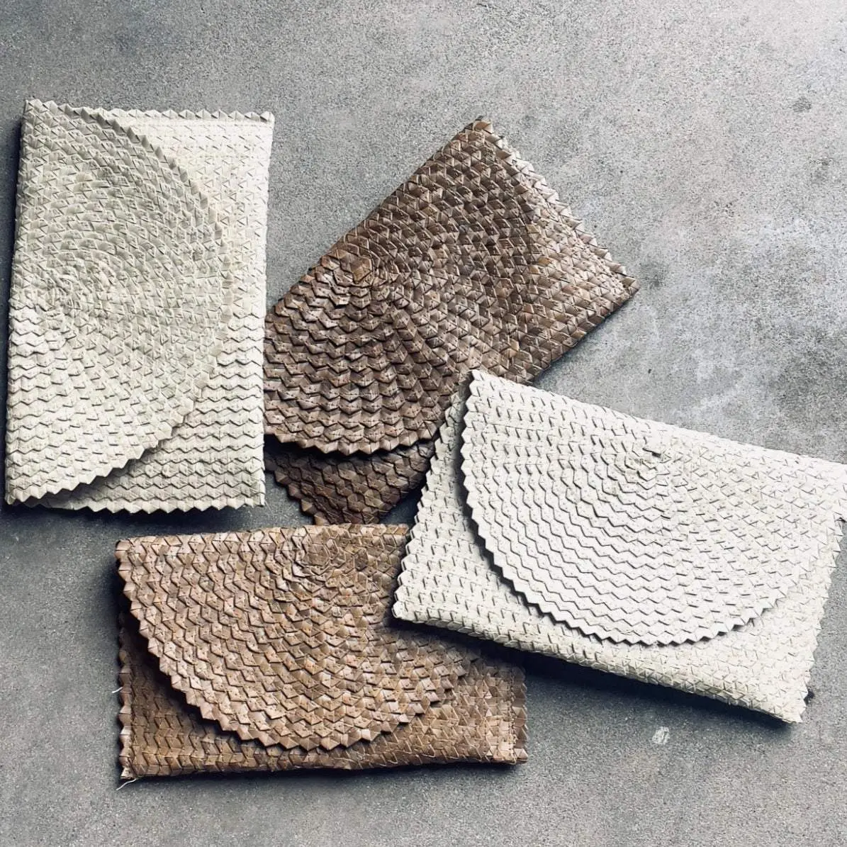 RATTAN CLUTCH- VARIOUS COLORS