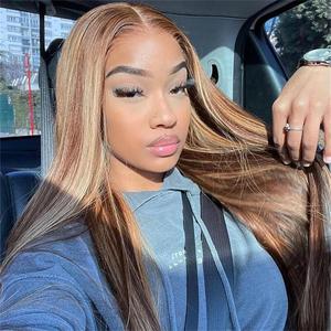 BGMgirl Brown Highlight Straight 6*4 Wear Go Glueless Pre Plucked Pre Cut Lace Closure Wig Glueless Pure Human Hair Wigs #mothersdaygift #SummerVibes summerwins