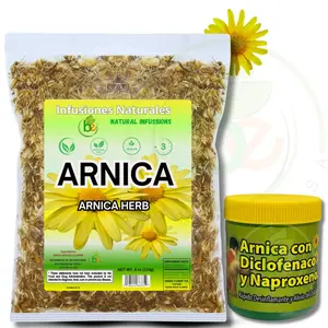 Arnica Tea – 4 oz (113g) Dried Flowers + Arnica Gel – 4.23 oz – Herbal Relief Combo for Muscles, Joints & Relaxation – 100% Natural, Vegan, Fast-Absorbing – Soothing Daily Use Duo