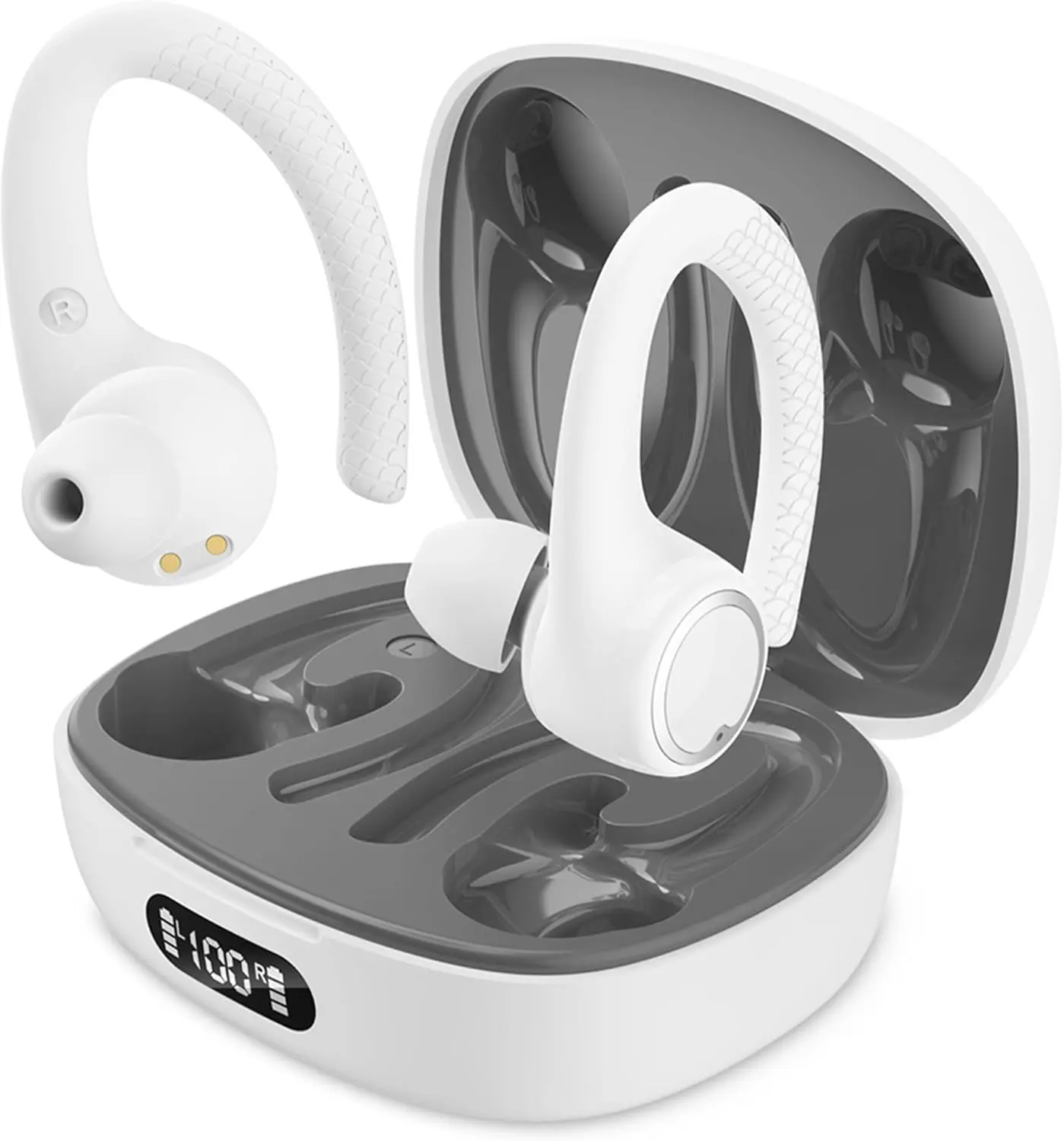 My Joy Active Bluetooth Earbuds for Gym and Workouts with IPX5 Sweat, Lightweight & Compact Design, Ergonomic Fit, Comfortable Sound Quality
