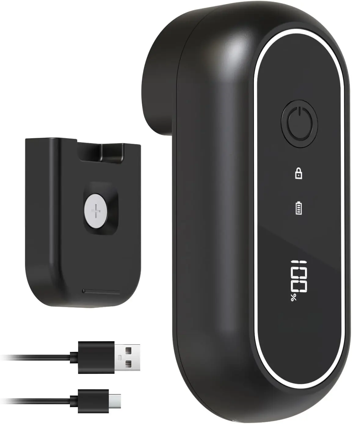 Turbo Rechargeable Can Opener - Professional Grade , Auto-Stop, LED  Life Display, Wall-mountable, Side Cut Electric Can Opener for Smooth Edge, Hands-free Operation,USB-C