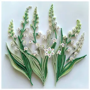 Green Plant Flower Pattern DIY Diamond Arts Colorful Painting Kit without Frame, 5D Special Shape Diamond Arts Colorful Painting Kit for Beginners