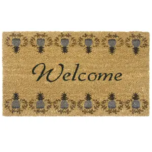 Rubber-Cal "Tropical Pineapple" Doormat, 18 by 30-Inch