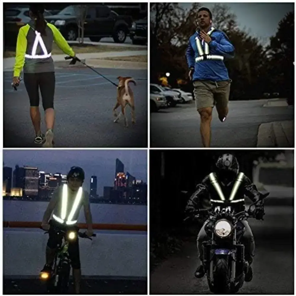 Reflective vest running equipment, 2-piece set of high visibility safety VES, suitable for cycling, jogging, running, and walking, adjustable for both boys and girlsRAIMENTRY Reflective vest running equipment, 2-piece set of high visibility safety VES, suitable for cycling, jogging, running, and walking, adjustable for both boys and girlsRAIMENTRY