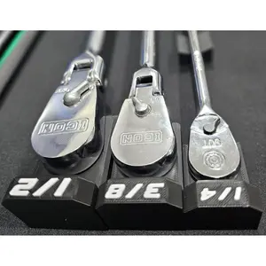 Magnetic Ratchet Holder 1/4 3/8 1/2 3/4 Drive | Toolbox Organizer Fits Icon Quinn Tekton Snapon & More | 3D Printed Tool Storage