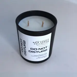 Do Not Disturb Candle - 8.0 oz Coconut Pineapple Vanilla Scented Household Candle with 40+ Hours Burn Time for Relaxation and Beach Vacation Feel