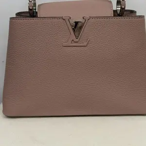 Pre-owned Louis Vuitton Cap BB Bag in Pink Taurillon Leather with Python Snake Skin Handle (Discontinued Limited Edition)