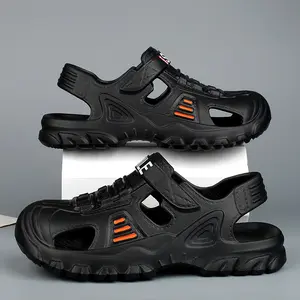 Men’s Rugged Outdoor Sports Sandals | Tactical Closed-Toe Hiking Clogs | Breathable All-Terrain Water Shoes | Lightweight Non-Slip Adventure Slides
