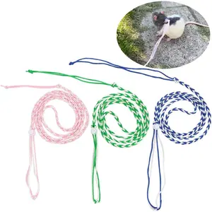 3 Pack Adjustable Hamster Leash Harness for Chinchilla Rabbit Guinea Pig Squirrel Small Animals