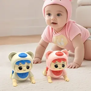 Baby Toy for 18 Months, Cute Interactive Musical Crawling Toy with Sounds, Sensory Development, Unisex Gift for Boys & Girls
