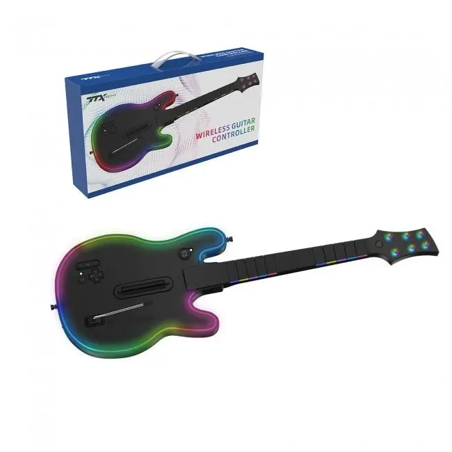 Wireless Guitar with LED for PS4, PS3 and PC Wireless Guitar with LED for PS4, PS3 and PC