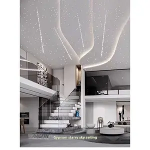 Gypsum board seamless starry sky ceiling fiber optic lights for room, corridor, living room lighting, home decoration with starry sky effect, Fiber Optic Light Ceiling