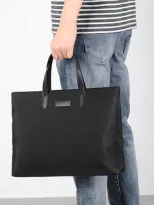 Men's Oxford Fabric Handbag, Casual Laptop Briefcase, Document Organizer, Men's Tote Bag, Stylish and Functional Accessory