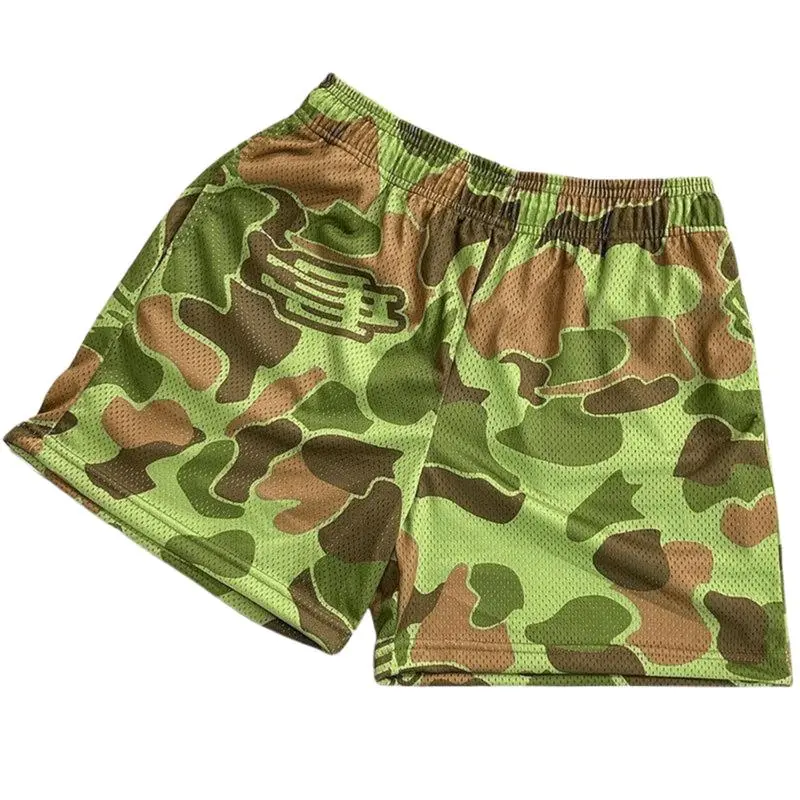 Men’s Camo Print Summer Shorts – Breathable & Comfy Casual Fit for Daily Wear   Unisex Swim Shorts