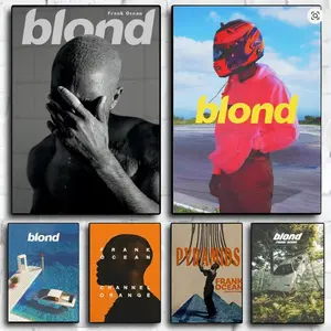 1PC Unframed Frank Ocean Blond Album Prints Poster Pop Music Artists Canvas Painting for Living Room Home Decor Poster Fans Gifts-unframed (11 Style Options)