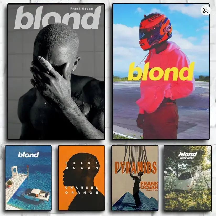 1PC Unframed Frank Ocean Blond Album Prints Poster Pop Music Artists Canvas Painting for Living Room Modern Home Decor Art Wall Decoration Artwork for Walls Poster Fans Gifts-unframed (11 Style Options)