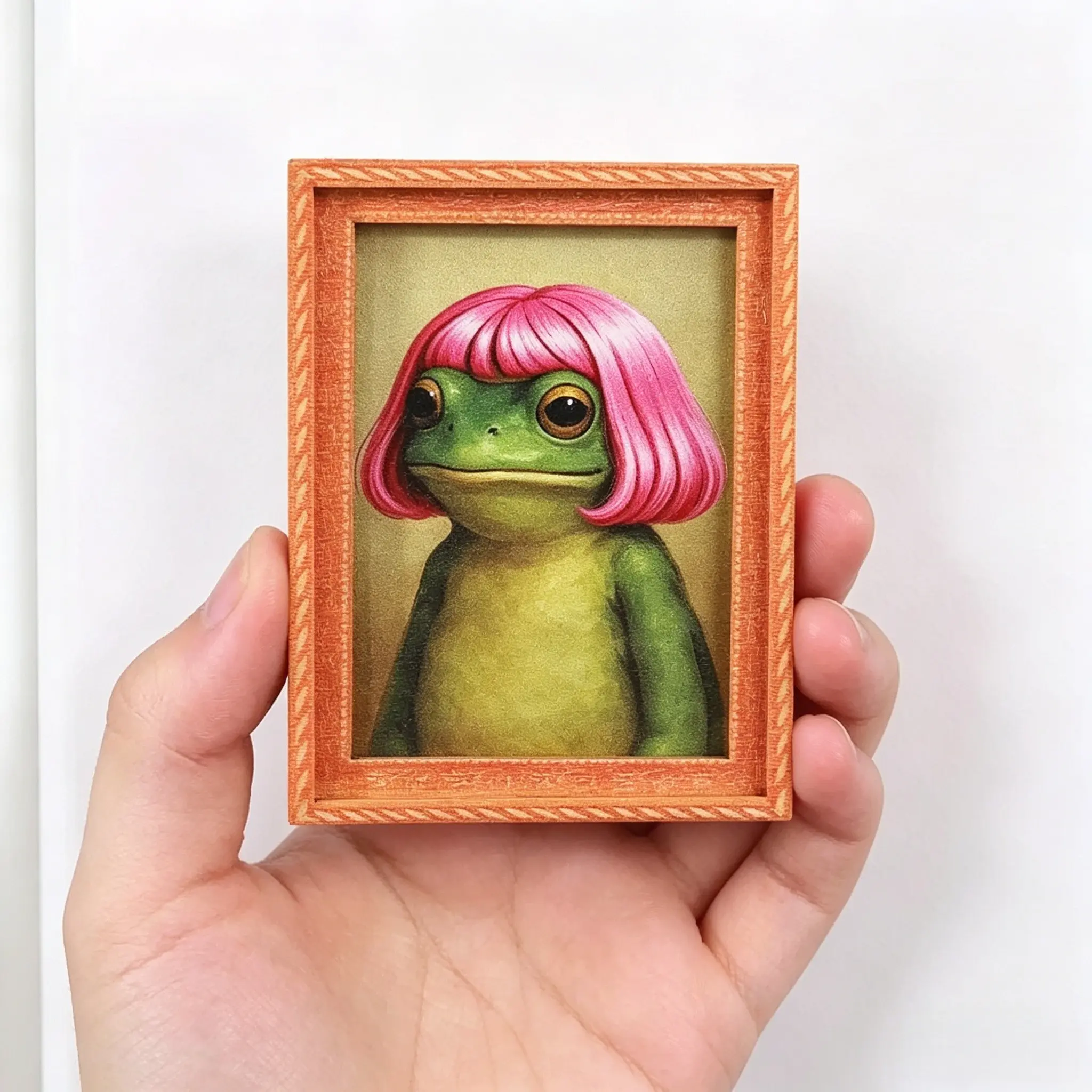 Funny Bob Haircut Frog Fridge Magnet, Weirdcore Unique Meme Decor, Cute Sassy Frog Magnet, Perfect 2026 Graduation Keepsake & Class of 2026 Gift for Home Fridge Decoration, Cute for Fridge, Decorative Refrigerator Decorating Magnet