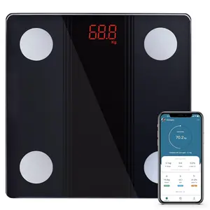 Smart Scale for Body Weight, FSA HSA Eligible, Digital Bathroom Scale BMI Weighing Bluetooth Body Fat Scale, Body Composition Monitor Health Analyzer with Smartphone App, Healthcare Weight Scale Weighing Scale 330 lb