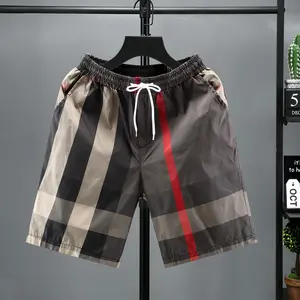 Flocked Casual Shorts Loose Fit Home Beach Pants Versatile Breathable Shorts