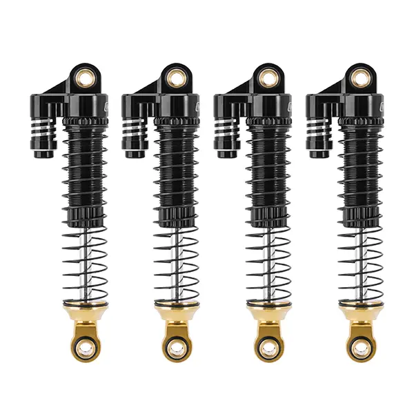 INJORA Brass & Aluminium 59MM Long Threaded Shock Absorber Oil Damper for 1/18 RC Crawler TRX4M Upgrade (4M-63)