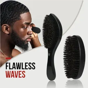 Men's Beard Brush Set, 2 Piece Beard Grooming Kit, Soft Bristle Beard Comb & Shaping Tool, Ideal Gift for Father's Day & Valentine's Day