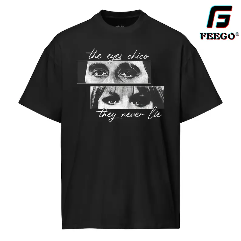feego Men's Scarface Vintage Graphic T-Shirt, 100% Cotton Streetwear with Short Sleeves and Round Neck, Digital Movie Print, Tshirt