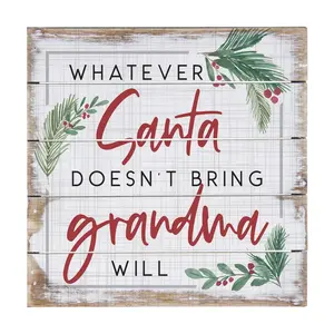 "Santa or Grandma Brings" Pallet Decor By Sincee Surroundings