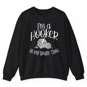 Funny Crochet Sweatshirt, Crocheting Gifts, Knitting Gifts for Mom, Gift for Grandma, Knitting Shirts for Women, Knitter Gifts, Tops Comfort