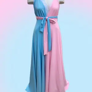 Gender Reveal Maternity Gown