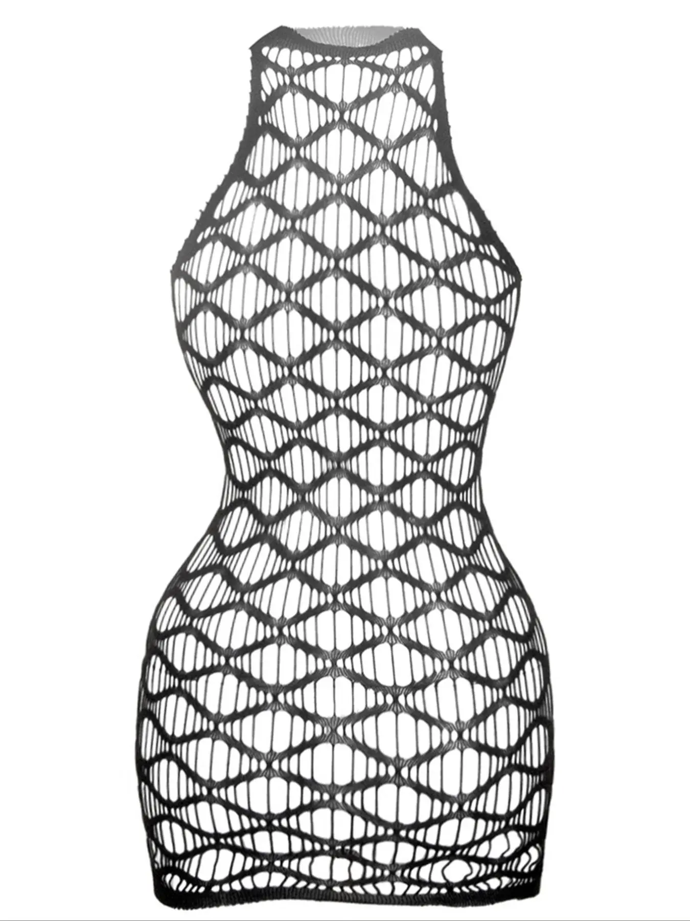 Women's Solid Hollow Out Sheer Fishnet Cover Up Dress, Casual Sleeveless  Halter Neck High Waist Cover Up Dress for Summer, Ladies Swimwear Coverups  for Beach Holiday Vacation, Swimsuit Cover Up - TikTok