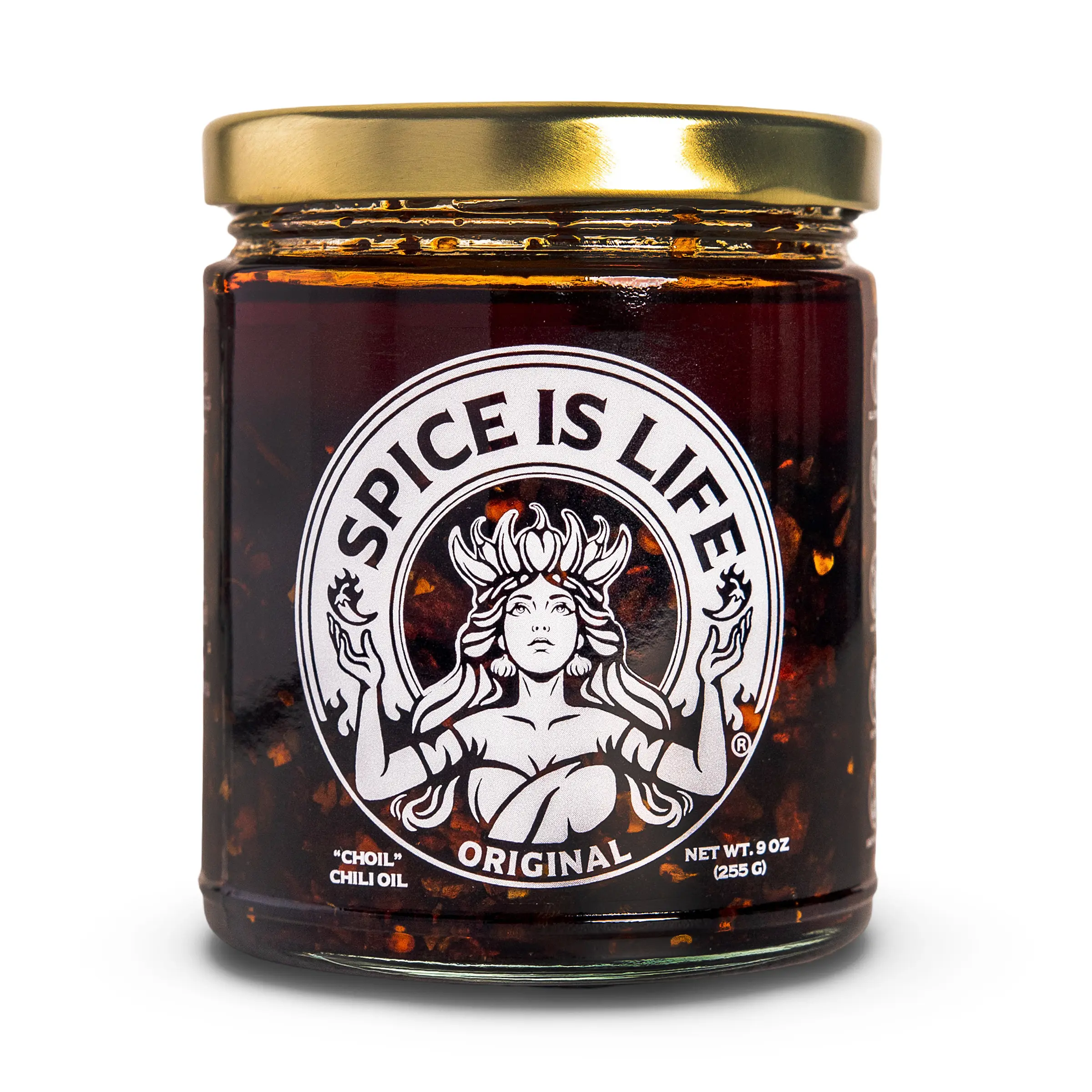 Spice Is Life Original Chili Oil - 9 oz - Fresh Aromatic Garlic & Golden Shallots - Olive Oil & Avocado Oil Infused Chili Crisp - Flavorful & Healthy Dip Sauce - Sambal