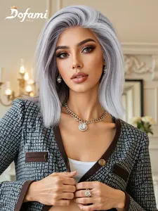 12 Inch Real Hair Wig with Free Parting, Layered Straight Style, No Glue Design, Perfect for Daily Wear and Fashion Look, Glueless Straight Wig, Hair Straight Wigs