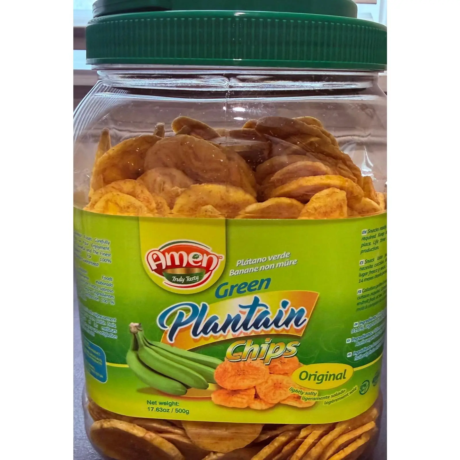 Gluten-Free Green Plantain Chips - Naturally GF, 500g Cooking Staples & Essentials Snack