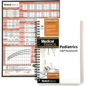 Pediatrics H&P Notebook Medical History and Physical notebook, 100 medical templates with perforations