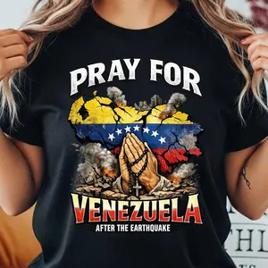 Comfort Colors Pray For Venezuela Comfort Colors Shirt, Venezuela Earthquake Prayer Tee, Faith Hope Love Venezuela Awareness Graphic T-Shirt Unisex Womenswear Graphic Tops GNY