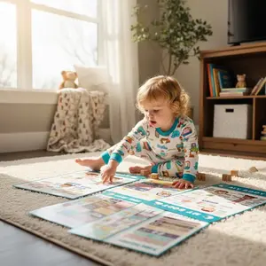 My Body, Alphabet, Numbers & Months of the Year Learning Poster – 16-in-1 Educational Wall Chart for Toddlers, Preschool & Kindergarten, Classroom Decor, Homeschool Supplies, Early Childhood Development