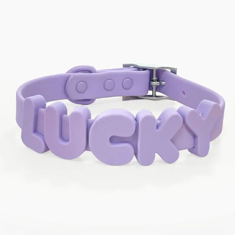 Silicone Dog Collar Pet Name DIY 26 Letters Cartoon Silicone Beads Cat Pet Collar Silicone Dog Collar Pet Name DIY 26 Letters Cartoon Silicone Beads Cat Pet Collar