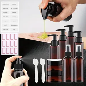 6 Pcs Travel Bottles for Toiletries 3.4oz/100ml Refillable Containers Empty Travel Size Bottles kit Cosmetic, Lotion