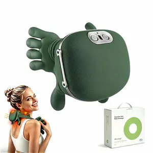Cordless Imitation Human Hand Neck Shoulder Massager - Lightweight, Relaxing, Adjustable Deep Tissue Kneading, Heat Therapy, Rechargeable Portable Electric Pain Relief Massager, Ideal Gift for Fathers, Daily Muscle Soreness Relief