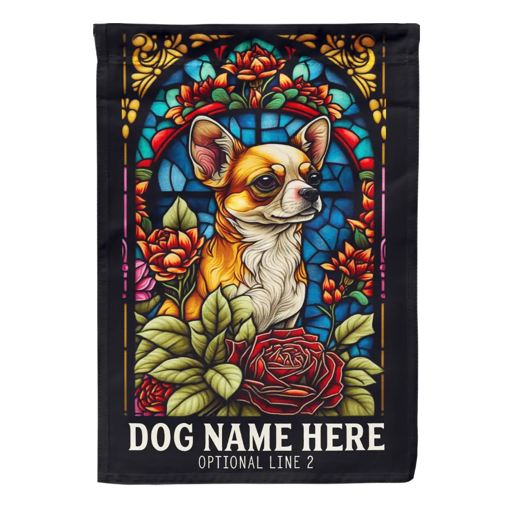 Beautifully Crafted Chihuahua Personalized Garden Flag