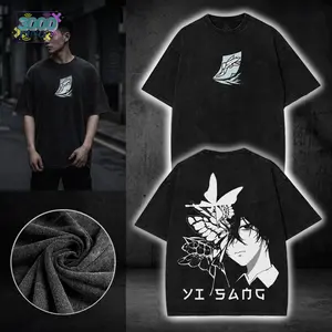 Yi Sang Limbus Company Graphic Hoodie, Project Moon Anime Game Sweatshirt. Acid Wash Vintage Bootleg Inspired Shirt, 90s HipHop Throwback Tee, RAP Graphic Unisex Top, Red Gaze Character Merch, Dark Fantasy Streetwear, Gift for Gamer, Custom