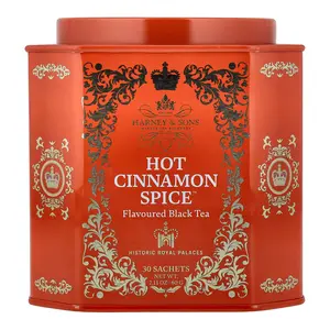 Harney & Sons Black Tea, Hot Cinnamon Spice™, 30 Sachets, 2.11 oz (60 g)