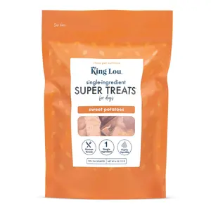 King Lou Sweet Potato Chips Treats for Dogs - Single-Ingredient, Low-Temperature Dehydrated, Supports Healthy Digestion single  ingredient